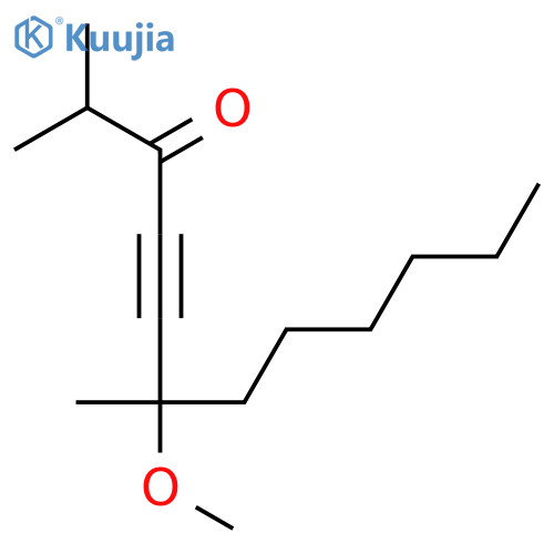4-Dodecyn-3-one, 6-methoxy-2,6-dimethyl- structure