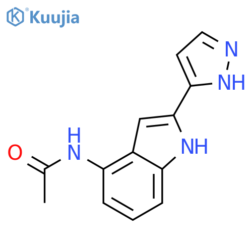 Acetamide, N-[2-(1H-pyrazol-3-yl)-1H-indol-4-yl]- structure
