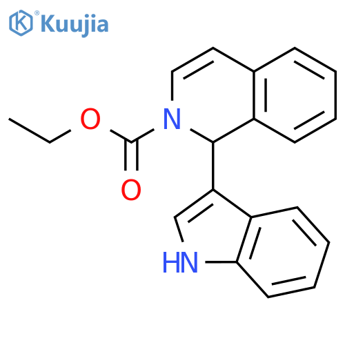 2(1H)-Isoquinolinecarboxylic acid, 1-(1H-indol-3-yl)-, ethyl ester structure