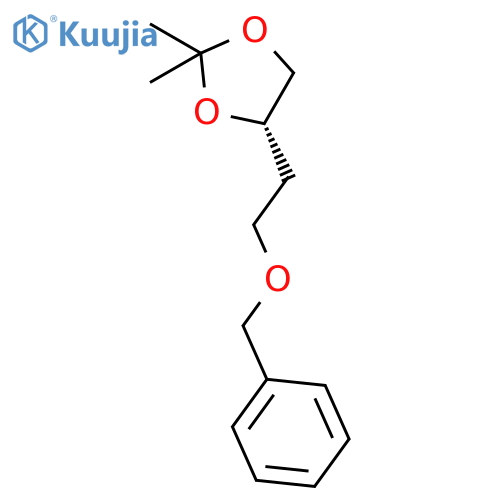 1,3-Dioxolane, 2,2-dimethyl-4-[2-(phenylmethoxy)ethyl]-, (S)- structure