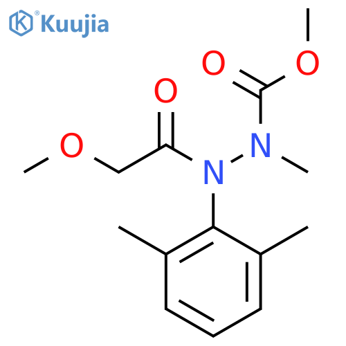 Hydrazinecarboxylic acid, 2-(2,6-dimethylphenyl)-2-(2-methoxyacetyl)-1-methyl-, methyl ester structure