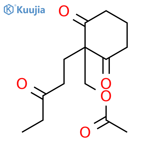 1,3-CYCLOHEXANEDIONE, 2-[(ACETYLOXY)METHYL]-2-(3-OXOPENTYL)- structure