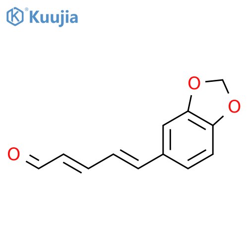 2,4-Pentadienal, 5-(1,3-benzodioxol-5-yl)-, (E,E)- structure
