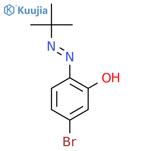 Phenol, 5-bromo-2-[(1,1-dimethylethyl)azo]- structure