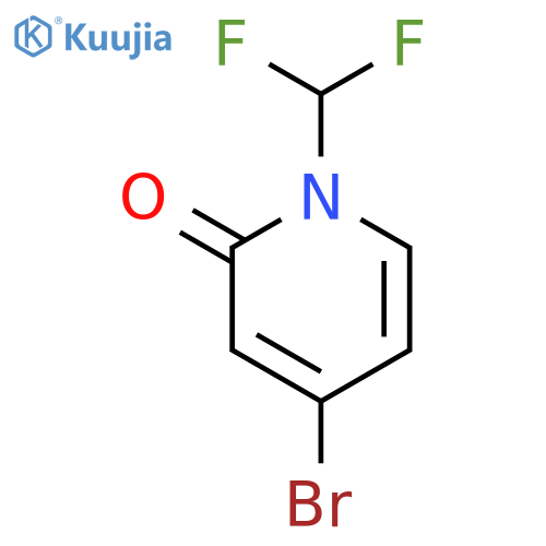 4-bromo-1-(difluoromethyl)-1,2-dihydropyridin-2-one structure