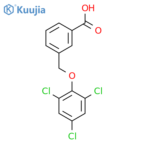 3-(2,4,6-trichlorophenoxy)methylbenzoic acid structure