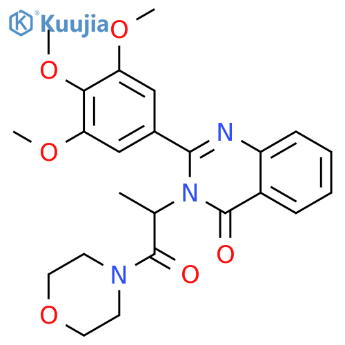 3-(1-methyl-2-morpholin-4-yl-2-oxoethyl)-2-(3,4,5-trimethoxyphenyl)quinazolin-4(3H)-one structure