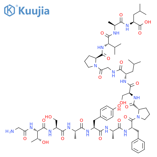 L-Leucine,glycyl-L-threonyl-L-seryl-L-alanyl-L-tyrosyl-L-alanyl-L-phenylalanyl-L-prolyl-L-seryl-L-leucylglycyl-L-prolyl-L-valyl-L-alanyl- structure