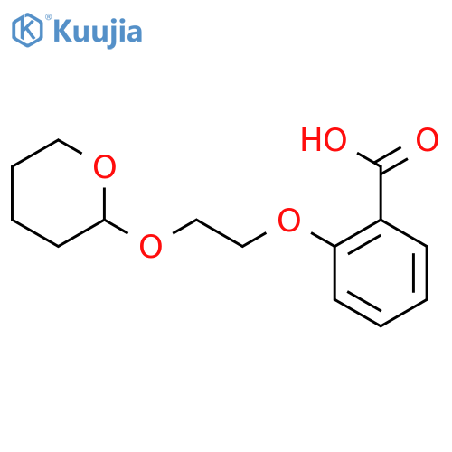 Benzoic acid, 2-[2-[(tetrahydro-2H-pyran-2-yl)oxy]ethoxy]- structure