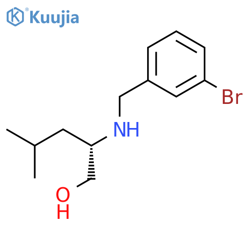 1-Pentanol, 2-[[(3-bromophenyl)methyl]amino]-4-methyl-, (2S)- structure