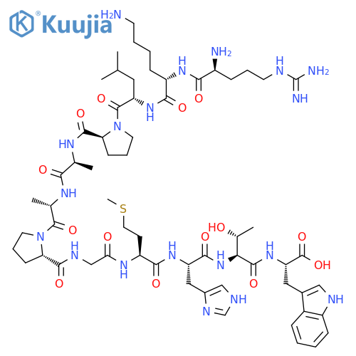 L-Tryptophan,L-arginyl-L-lysyl-L-leucyl-L-prolyl-L-alanyl-L-alanyl-L-prolylglycyl-L-methionyl-L-histidyl-L-threonyl- structure