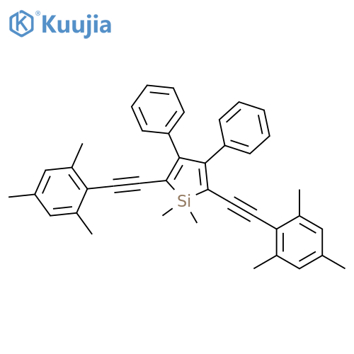 Silacyclopenta-2,4-diene,  1,1-dimethyl-3,4-diphenyl-2,5-bis[(2,4,6-trimethylphenyl)ethynyl]- structure