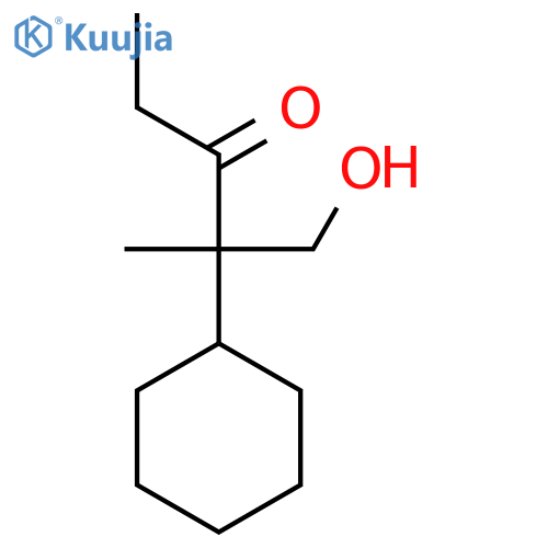 3-Pentanone, 2-cyclohexyl-1-hydroxy-2-methyl- structure