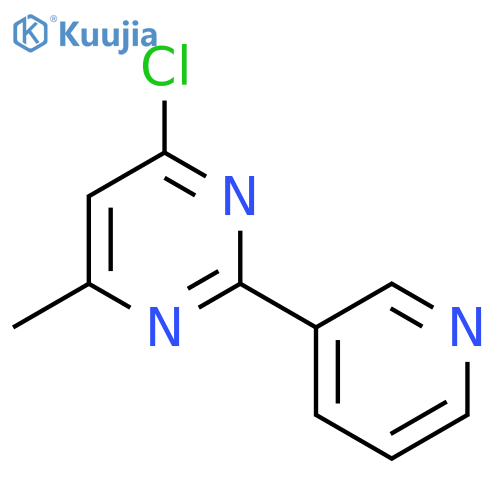 4-Chloro-6-methyl-2-(pyridin-3-yl)pyrimidine structure