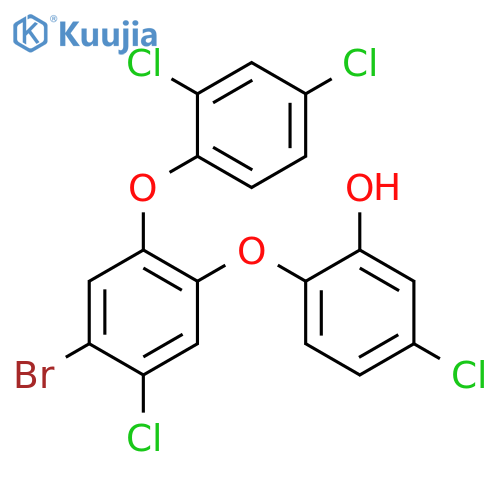 Phenol, 2-[4-bromo-5-chloro-2-(2,4-dichlorophenoxy)phenoxy]-5-chloro- structure