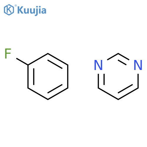 Pyrimidine, compd. with fluorobenzene (1:1) structure