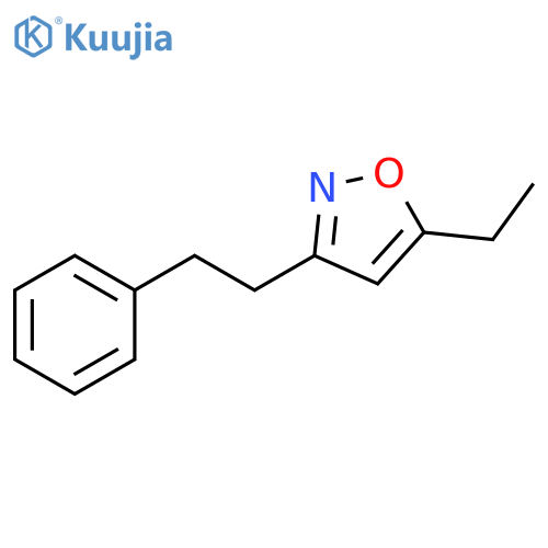 Isoxazole, 5-ethyl-3-(2-phenylethyl)- structure