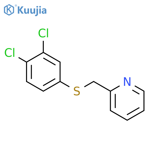 Pyridine, 2-[[(3,4-dichlorophenyl)thio]methyl]- structure