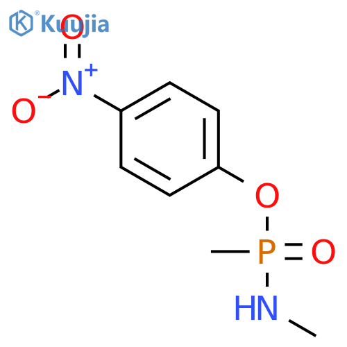 PHOSPHONAMIDIC ACID, N,P-DIMETHYL-, 4-NITROPHENYL ESTER structure