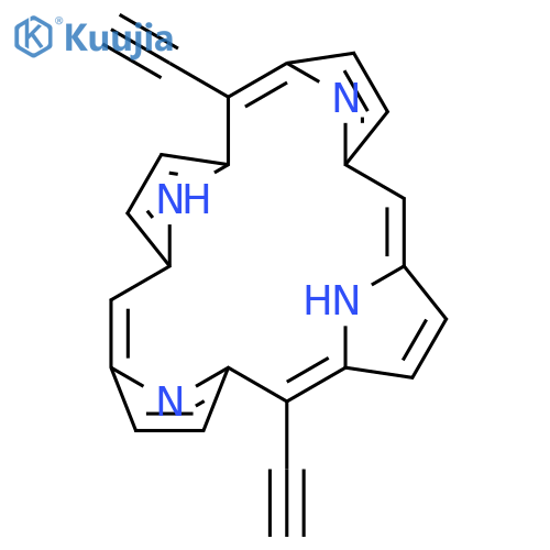 21H,23H-Porphine, 5,15-diethynyl- structure