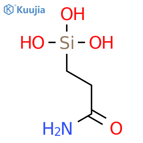 Propanamide, 3-(trihydroxysilyl)- structure