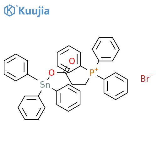 PHOSPHONIUM, [3-OXO-3-[(TRIPHENYLSTANNYL)OXY]PROPYL]TRIPHENYL-, BROMIDE structure