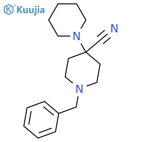 1'-Benzyl-1,4'-bipiperidine-4'-carbonitrile structure