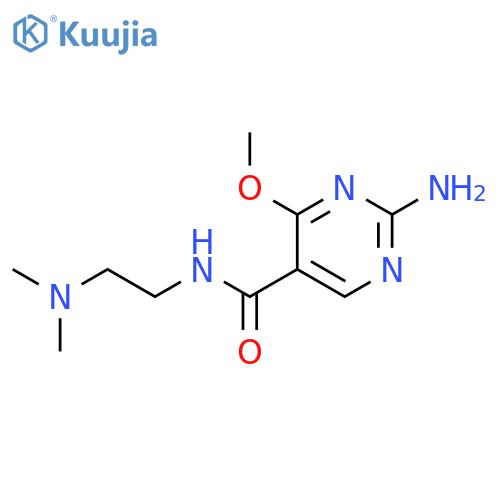 5-Pyrimidinecarboxamide,2-amino-N-[2-(dimethylamino)ethyl]-4-methoxy- structure