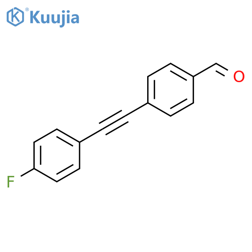 Benzaldehyde, 4-[(4-fluorophenyl)ethynyl]- structure