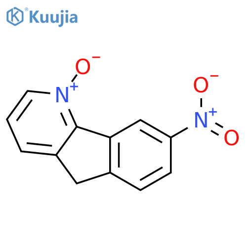 5H-INDENO[1,2-B]PYRIDINE, 8-NITRO-, 1-OXIDE structure