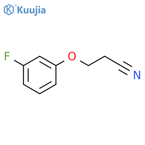 3-(3-fluorophenoxy)propanenitrile structure