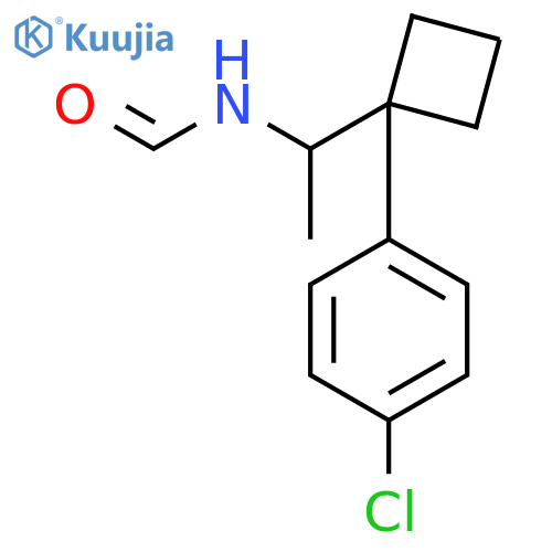 Formamide, N-[1-[1-(4-chlorophenyl)cyclobutyl]ethyl]- structure