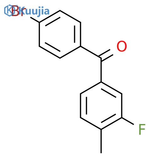 4-BROMO-3'-FLUORO-4'-METHYLBENZOPHENONE structure