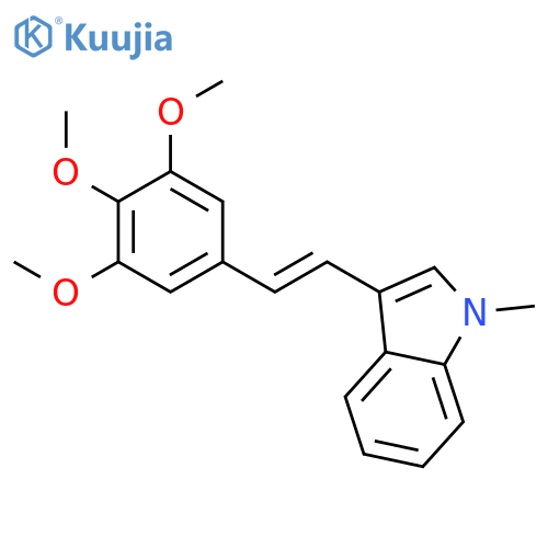 1H-Indole, 1-methyl-3-[(1Z)-2-(3,4,5-trimethoxyphenyl)ethenyl]- structure