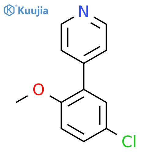 4-(5-Chloro-2-methoxyphenyl)pyridine structure