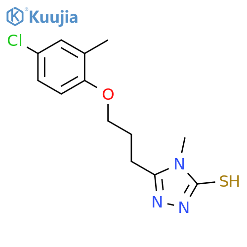 5-3-(4-Chloro-2-methylphenoxy)propyl-4-methyl-4H-1,2,4-triazole-3-thiol structure