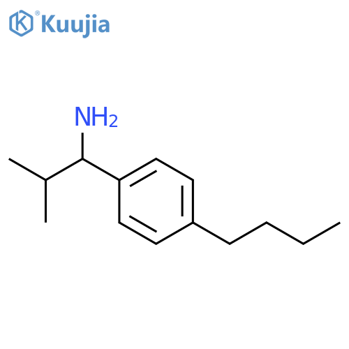 1-(4-butylphenyl)-2-methylpropan-1-amine structure