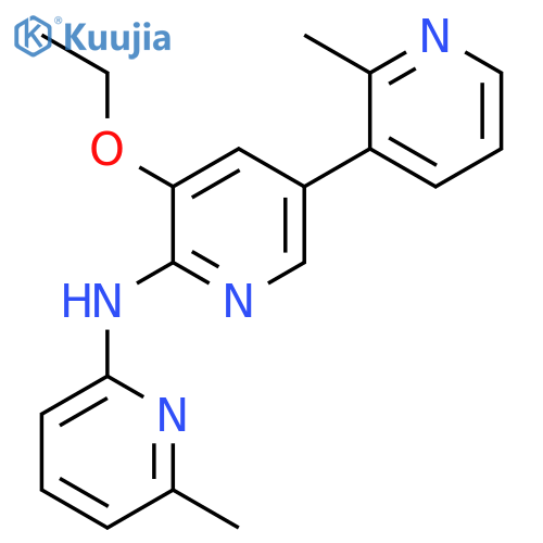 [3,3'-BIPYRIDIN]-6-AMINE, 5-ETHOXY-2'-METHYL-N-(6-METHYL-2-PYRIDINYL)- structure