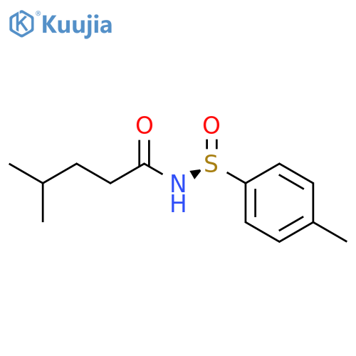 PENTANAMIDE, 4-METHYL-N-[(S)-(4-METHYLPHENYL)SULFINYL]- structure