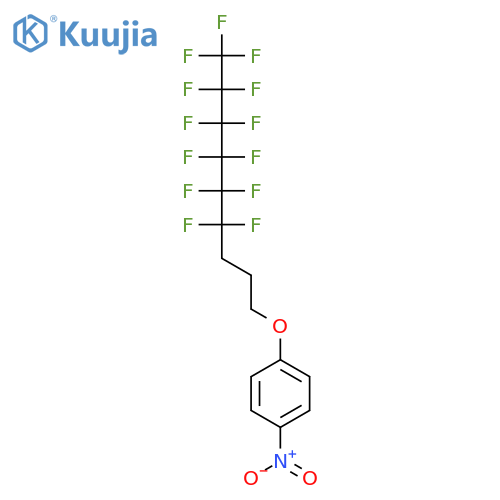 Benzene, 1-nitro-4-[(4,4,5,5,6,6,7,7,8,8,9,9,9-tridecafluorononyl)oxy]- structure