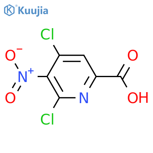 4,6-dichloro-5-nitropyridine-2-carboxylic acid structure