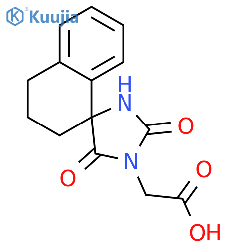 2-{2,5-Dioxo-3',4'-dihydro-2'H-spiroimidazolidine-4,1'-naphthalene-1-yl}acetic Acid structure