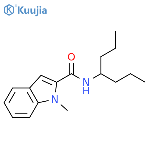 1H-Indole-2-carboxamide, 1-methyl-N-(1-propylbutyl)- structure