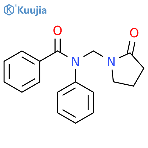 N-(2-oxopyrrolidin-1-yl)methyl-N-phenylbenzamide structure