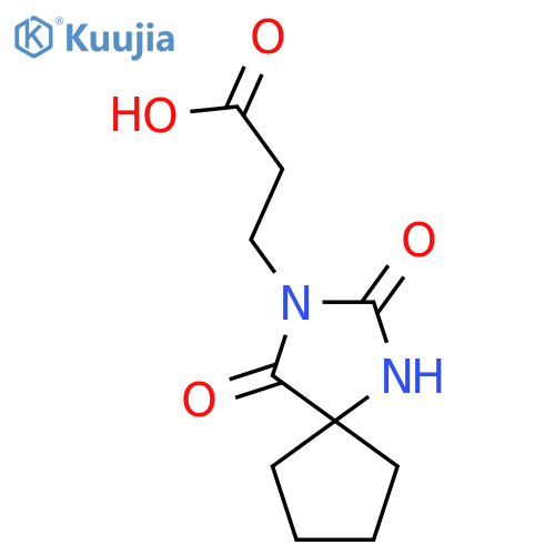 3-{2,4-Dioxo-1,3-diazaspiro4.4nonan-3-yl}propanoic Acid structure
