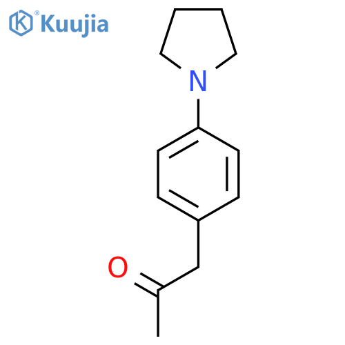 1-4-(pyrrolidin-1-yl)phenylpropan-2-one structure
