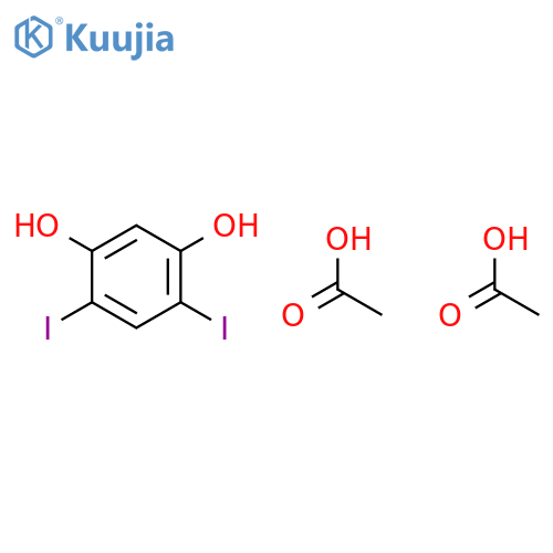 1,3-BENZENEDIOL, 4,6-DIIODO-, DIACETATE structure