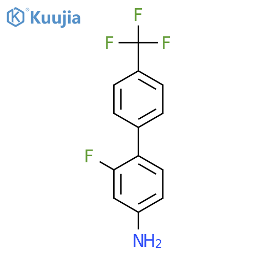 [1,1'-BIPHENYL]-4-AMINE, 2-FLUORO-4'-(TRIFLUOROMETHYL)- structure