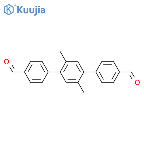 4-[4-(4-Formylphenyl)-2,5-dimethylphenyl]benzaldehyde structure