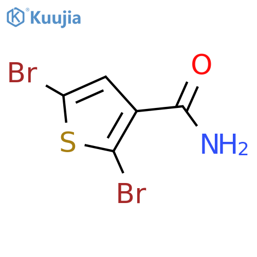 2,5-Dibromothiophene-3-carboxamide structure